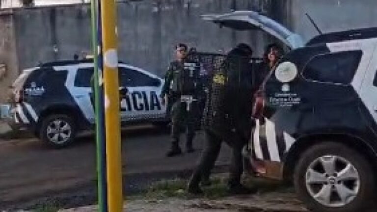 Policial militar e parceira são presos após confusão em escola infantil de Juazeiro do Norte